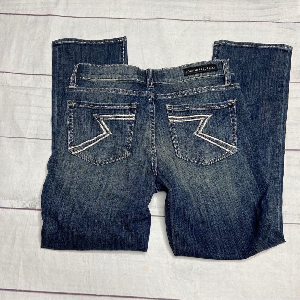 Rock & Republic Kendall capri rolled hem 8